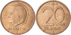 World Coins - Coin, Belgium, 20 Francs, 20 Frank, 1998
