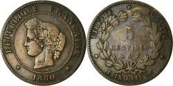 World Coins - Coin, France, Cérès, 5 Centimes, 1880, Paris, , Bronze, KM:821.1