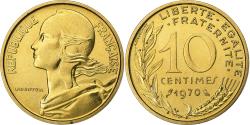 World Coins - France, 10 Centimes, Marianne, 1970, Paris, série FDC, Aluminum-Bronze