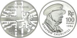 World Coins - Coin, France, Churchill, 100 Francs, 1994, Monnaie de Paris, BE,