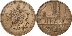 World Coins - France, 10 Francs, Mathieu, 1985, Paris, Tranche A, Copper-nickel,