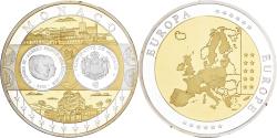 World Coins - Monaco, Medal, L'Europe, Silver Plated Copper, FDC,
