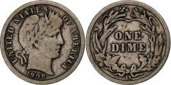 Us Coins - United States, Dime, Barber, 1908, Denver, Silver,