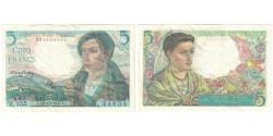 World Coins - France, 5 Francs, Berger, 1947, E.155 44654, EF(40-45), Fayette:5.7, KM:98b