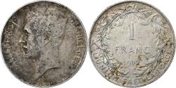 World Coins - Belgium, Albert I, 1 Franc, 1912, Brussels, Silver,