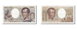 World Coins - Banknote, France, 200 Francs, 200 F 1981-1994 ''Montesquieu'', 1984, AU(55-58)