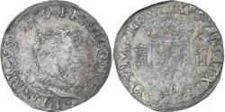 World Coins - France, Henri II, 1/2 teston à la tête nue, 1553, Toulouse, Buste D