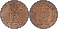 World Coins - Coin, Denmark, 5 Öre, 1965