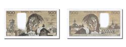 World Coins - Banknote, France, 500 Francs, 500 F 1968-1993 ''Pascal'', 1990, 1990-09-06