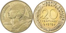 World Coins - France, 20 Centimes, Marianne, 1979, MDP, série FDC, Bronze-Aluminium