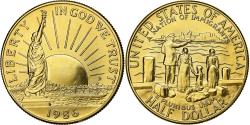Us Coins - United States, Half Dollar, 1986, U.S. Mint, Copper-Nickel Gilt, , KM:212