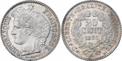 World Coins - France, 20 Centimes, Cérès, 1850, Paris, Silver, , Gadoury:303
