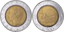 World Coins - Coin, Italy, 500 Lire, 1991, Rome, , Bi-Metallic, KM:111