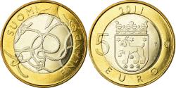 World Coins - Finland, 5 Euro, Province de Häme, 2011, , Bi-Metallic, KM:161