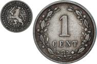 World Coins - Coin, Netherlands, William III, Cent, 1884, , Bronze, KM:107.1