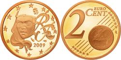 World Coins - France, 2 Euro Cent, 2009, , Copper Plated Steel, KM:1283
