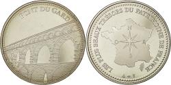 World Coins - France, Medal, Les plus beaux trésors du patrimoine de France, Pont du Gard
