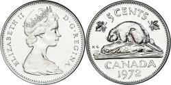 World Coins - Coin, Canada, Elizabeth II, 5 Cents, 1972, Royal Canadian Mint, Ottawa