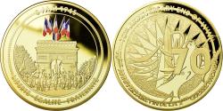 World Coins - France, Medal, 70ème Anniversaire Fin de la 2ème Guerre Mondiale, 2015