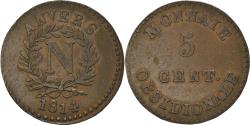 World Coins - Coin, FRENCH STATES, ANTWERP, 5 Centimes, 1814, Anvers, Frappe médaille