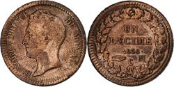 World Coins - Monaco, Honore V, Decime, 1838, Monaco, Bronze, , Gadoury:MC105