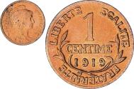 World Coins - Coin, France, Dupuis, Centime, 1919, Paris, , Bronze, KM:840