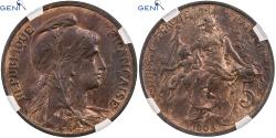 World Coins - France, 5 Centimes, Dupuis, 1903, Paris, Bronze, GENI, , Gadoury:165