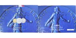 World Coins - France, Coffret 1 c. à 20 frs., 2000, Monnaie de Paris, BU,
