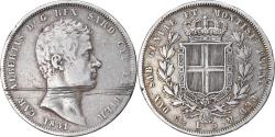 World Coins - Coin, ITALIAN STATES, SARDINIA, Carlo Alberto, 5 Lire, 1831, Genoa,