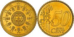 World Coins - Portugal, 50 Euro Cent, The second royal seal of 1142, 2002, , Nordic gold