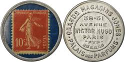 World Coins - Coin, France, Grands Magasins Jones, Parfums, 10 Centimes, Timbre-Monnaie