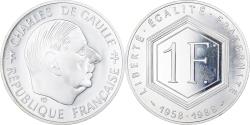 World Coins - Coin, France, Charles de Gaulle, Franc, 1988, Proof, , Silver, KM:978