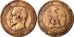 World Coins - Coin, France, Napoleon III, Napoléon III, 10 Centimes, 1854, Bordeaux