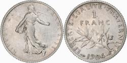 World Coins - Coin, France, Semeuse, Franc, 1904, Paris, , Silver, KM:844.1