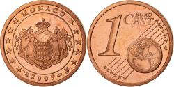 World Coins - Monaco, Euro Cent, 2005, BE, , Copper Plated Steel, Gadoury:MC172