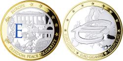 World Coins - France, Medal, Géants Euro, Politics, Freedom, Peace, Solidarity,