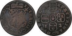 World Coins - Prince-Bishopric of Liège, John Theodore, Liard, 1752, Copper,