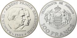 World Coins - Monaco, Rainier III, 100 Francs, Heir Apparent Prince Albert, 1982, MDP, série