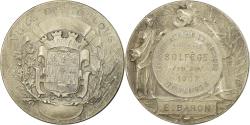 World Coins - France, Medal, Conservatoire de Musique, Solfège, Toulouse, 1907, Rivet