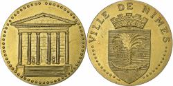 World Coins - France, Tourist token, Nimes - La Maison Carrée, Brass,