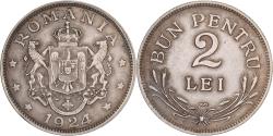 World Coins - Romania, Ferdinand I, 2 Lei, 1924, Poissy, Copper-nickel, , KM:47
