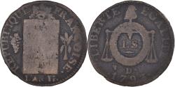 World Coins - Coin, France, Sol aux Balances, 1793 / AN II, Dijon, , Métal de
