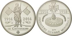World Coins - France, Medal, Première Guerre Mondiale, Le Centenaire,