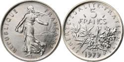 World Coins - France, 5 Francs, Semeuse, 1979, MDP, série FDC, Copper-nickel,