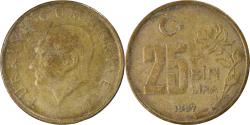 World Coins - Coin, Turkey, 25000 Lira, 25 Bin Lira, 1997