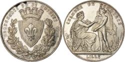 World Coins - France, Token, Chambre de Commerce de Lille, Silver, Borrel.A,