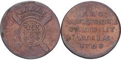 World Coins - Coin, France, 10 Sols, 1708, Lille, siege of the city, , Copper