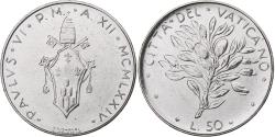 World Coins - Vatican, Paul VI, 50 Lire, 1974 / Anno XII, Rome, Stainless Steel,