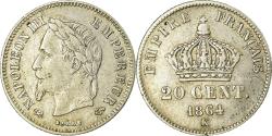 World Coins - Coin, France, Napoleon III, Napoléon III, 20 Centimes, 1864, Bordeaux