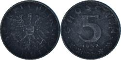 World Coins - Austria, 5 Groschen, 1957